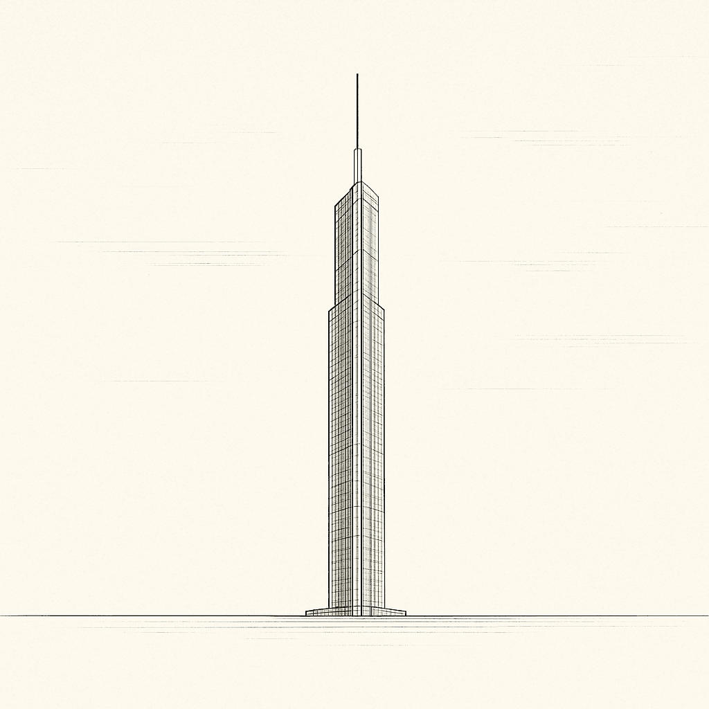 Symbolic architectural concept representing Burakorn's long-horizon infrastructure ambition.